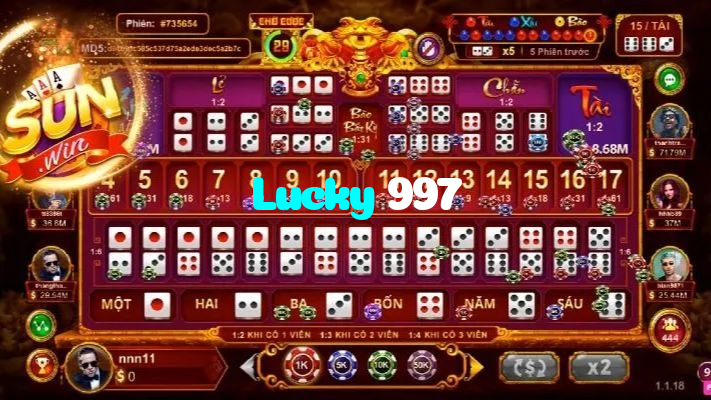available types of Lucky 997 bet including pre-match live express and system bets